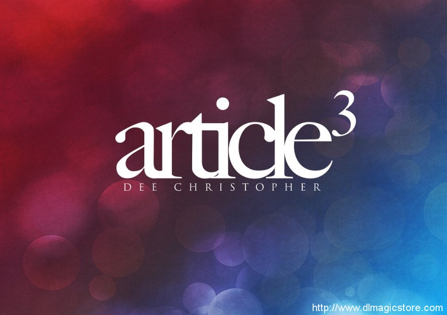 Article3 – Dee Christopher