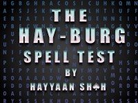 Hay-Burg spelling test by Hayyaan shah (Instant Download)