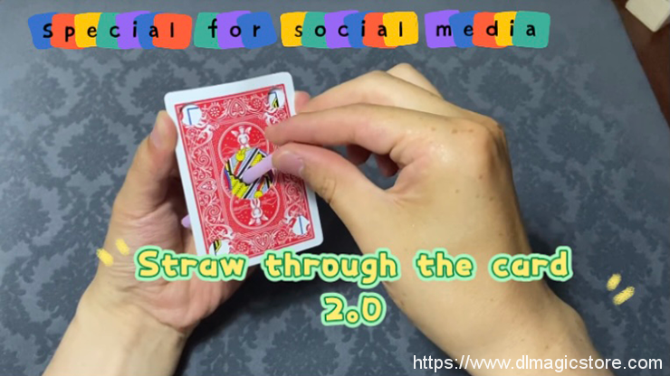 Straw Through Card 2.0 by Dingding